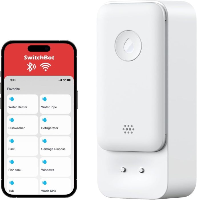 1. SwitchBot WiFi Water Sensor — Smart Leak Detector