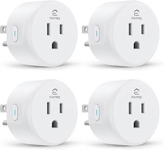 1. EIGHTREE Smart Plug 4 Pack — WiFi Outlet for Alexa & Google